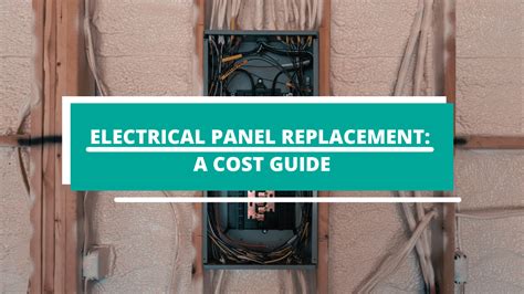 electrical box removal cost|residential electrical panel replacement cost.